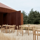 Stuhl Outdoor - AH502 mit Armlehne von Carl Hansen
