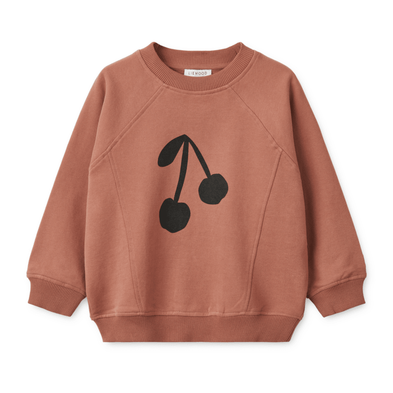 Sweatshirt - Aude cherry/dark rosetta von Liewood