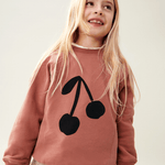 Sweatshirt - Aude cherry/dark rosetta von Liewood