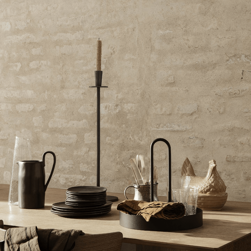 Tablett - Grib Tray schwarz von Ferm Living
