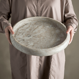 Tablett - Ivette Marmor natur von Bloomingville