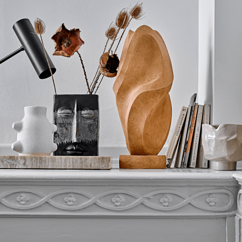 Tablett - Majsa Marmor braun von Bloomingville