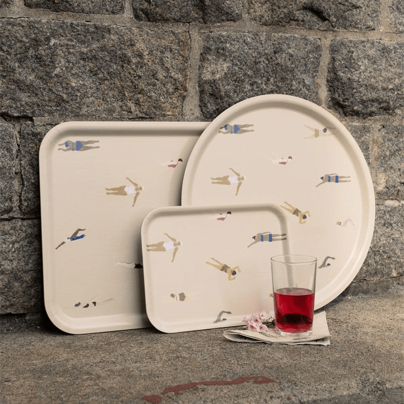Tablett - Swimmers Tray Sand S von Fine little Day