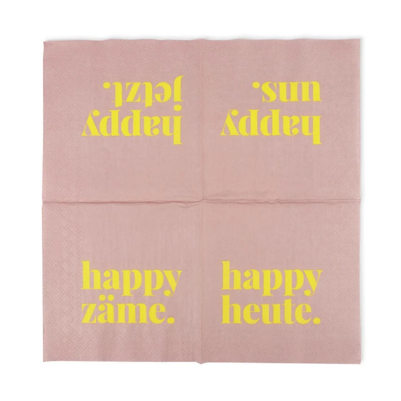 Tadah - Serviette happy heute.