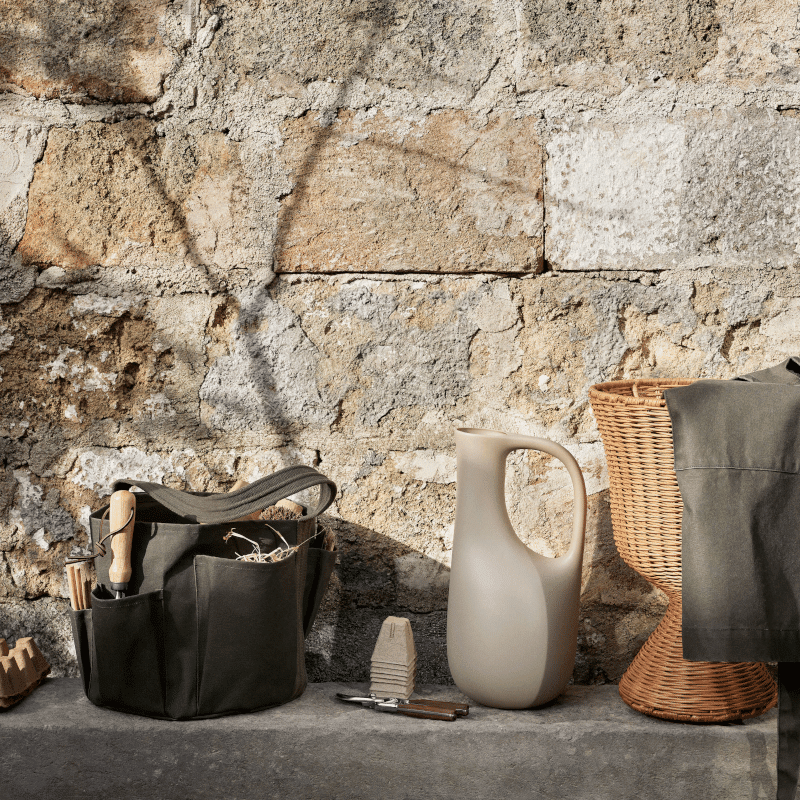 Tasche - Bucket Bag Bark Garden olive von Ferm Living
