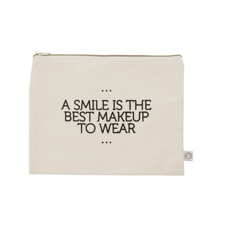 Tasche - Clutch Canva black/off white von House Doctor