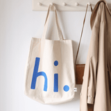 Design Letters - Bag Hi blue