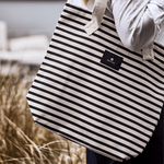 Tasche - Tote Bag Canva black/off white von House Doctor