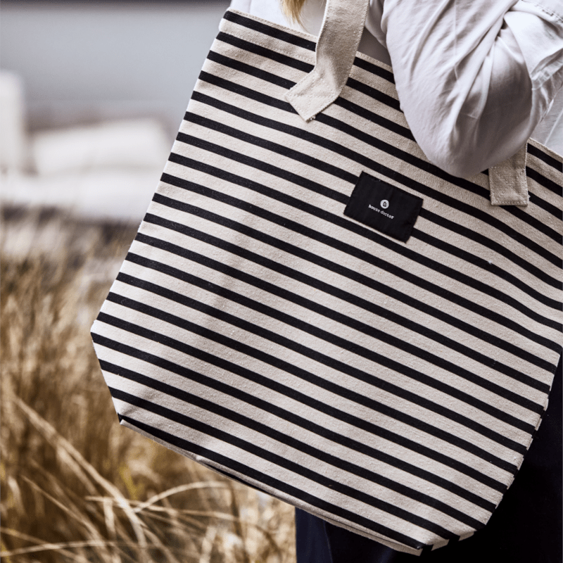 Tasche - Tote Bag Canva black/off white von House Doctor