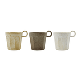 Tasse - Arch off white/beige/green 3er Set von House Doctor