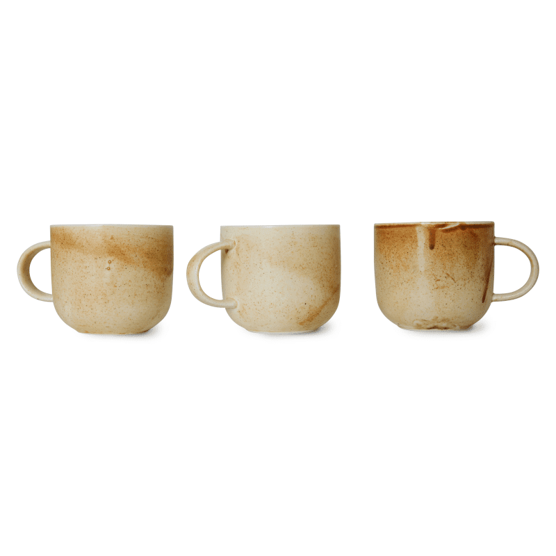 Tasse - Rustic cream/brown von HK Living