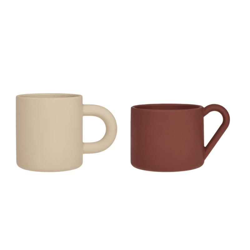Tassen - Nomu braun/vanille 2er Set von OYOY
