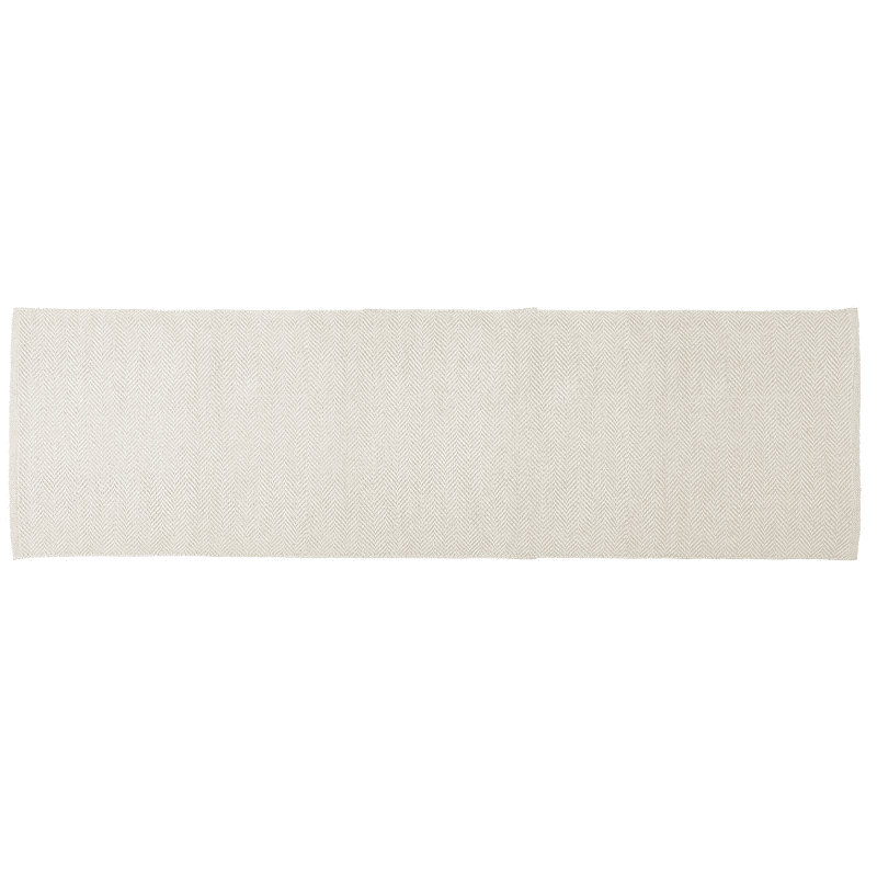 Teppich - HERRINGBONE recycelt beige 70x250 von Liv Interior