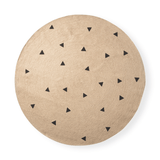 Teppich Jute – Black Triangles rund L von Ferm Living
