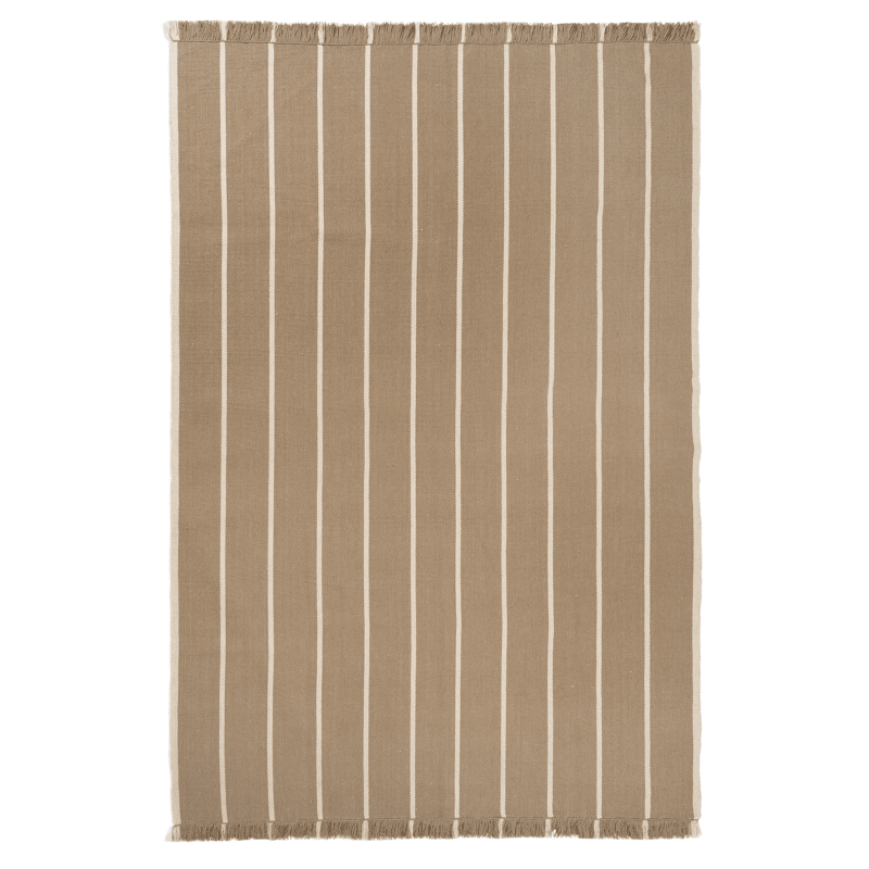 Teppich - Kelim Calm dark sand/off white von Ferm Living