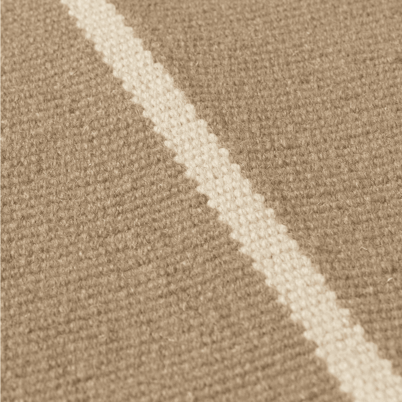 Teppich - Kelim Calm dark sand/off white von Ferm Living