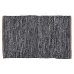 Teppich PET - North schwarz/natur o. Fransen
