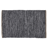 Teppich PET - North schwarz/natur o. Fransen