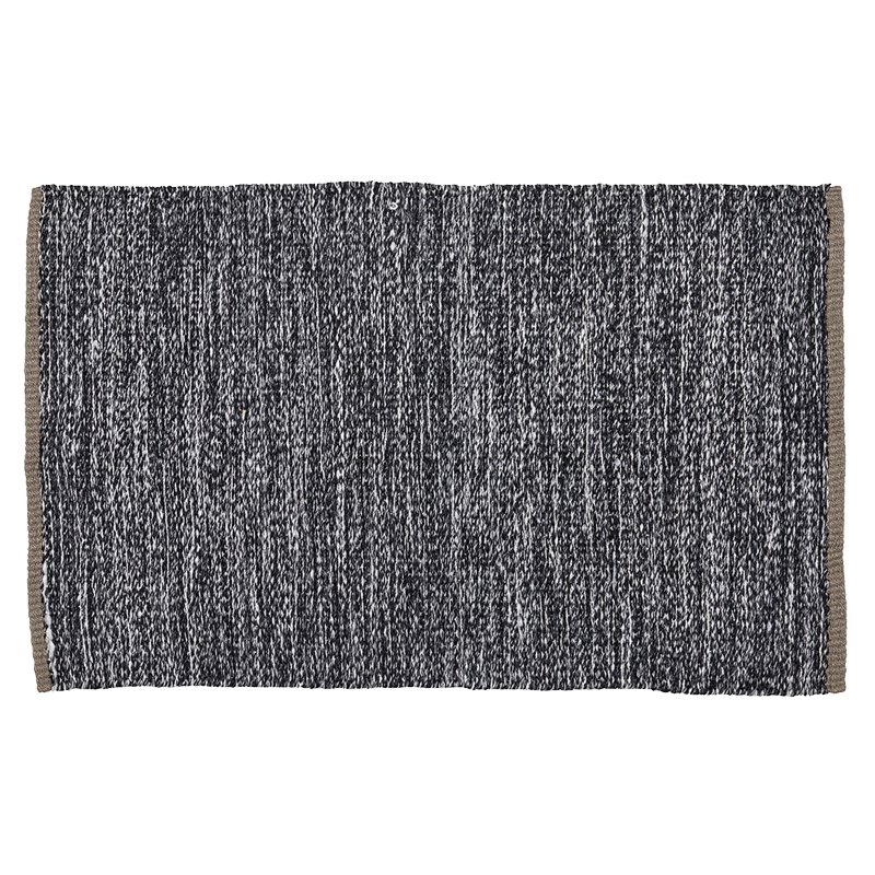 Teppich PET - North schwarz/natur o. Fransen