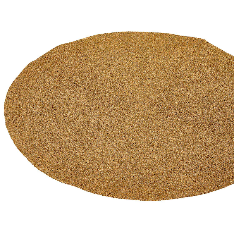 Teppich PET - rund gold von Liv Interior