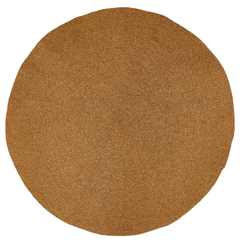 Teppich PET - rund gold von Liv Interior