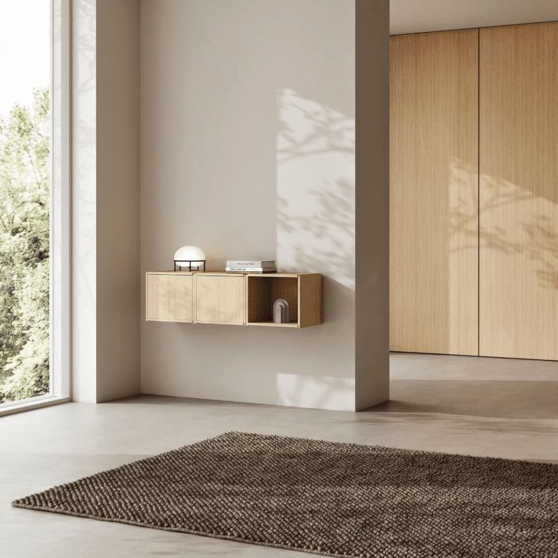 Teppich – Tact dark brown von Woud