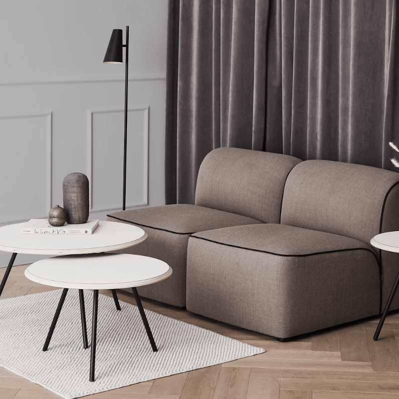 Teppich - Tact off white 90x140 von Woud