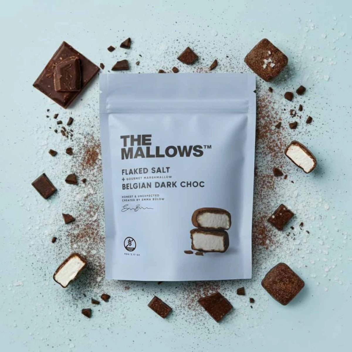 The Mallows - Marshmellows flaked Salt/Zartbitterschokolade

