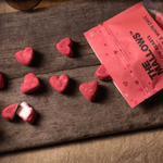 The Mallows - Marshmellows Herzen Himbeere/weisse Schokolade

