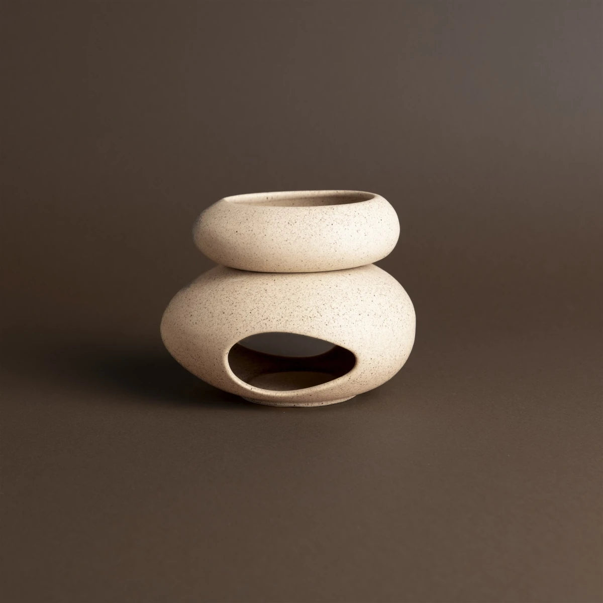 the MUNIO - Wachswärmer Keramik beige