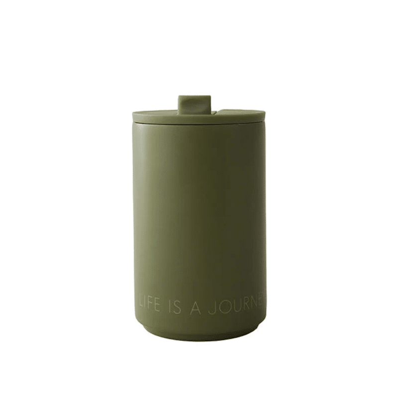 Thermo Becher - Life is a Journey green von Design Letters