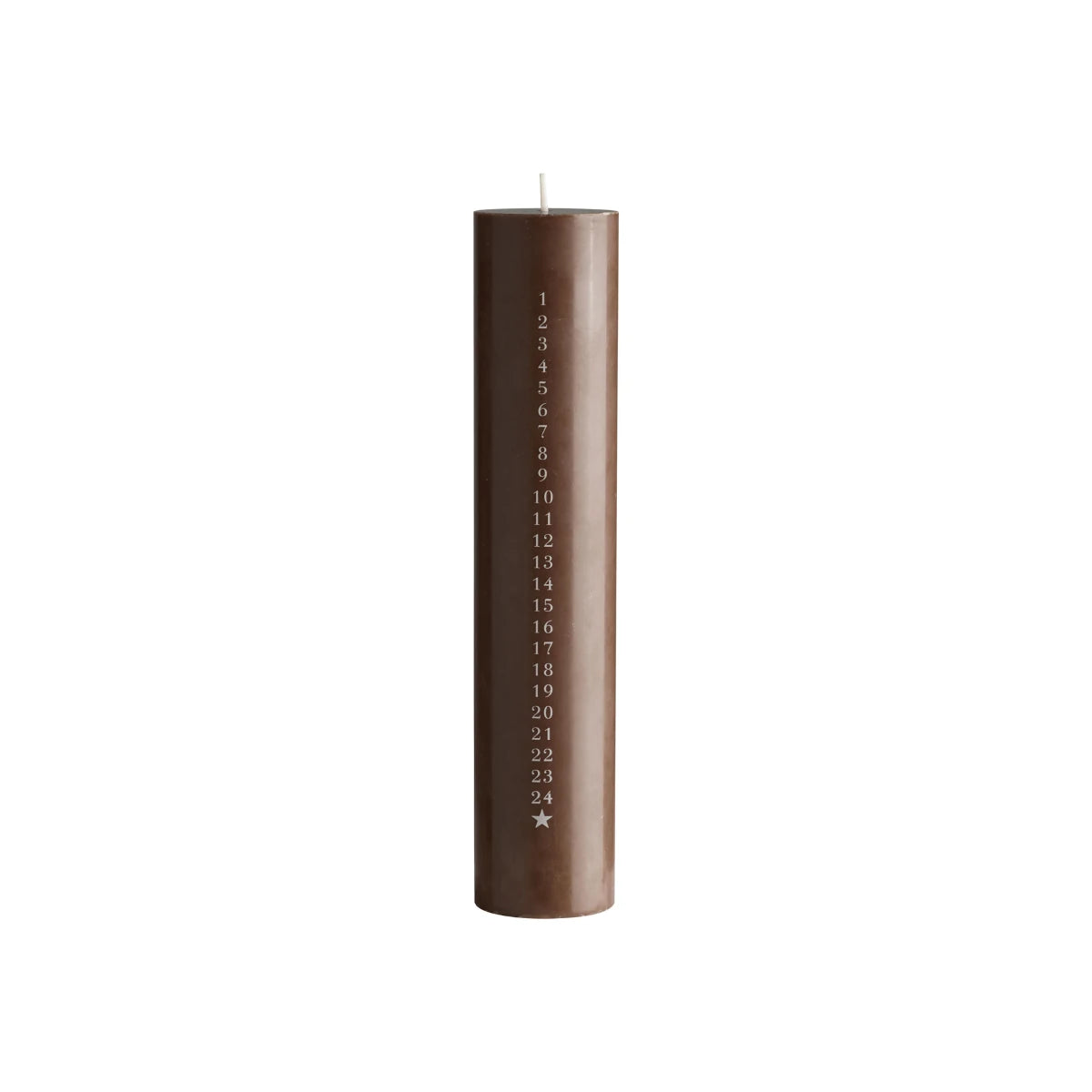 Tine K Home - Kalenderkerze Xmas brown L