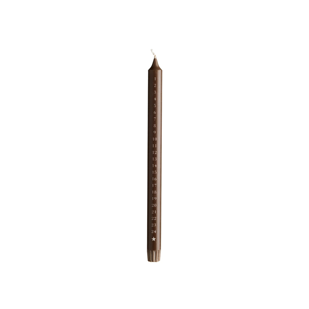 Tine K Home - Kalenderkerze Xmas brown S