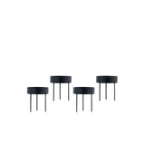Tine K Home - Kerzenhalter mit Stachel 4er Set schwarz