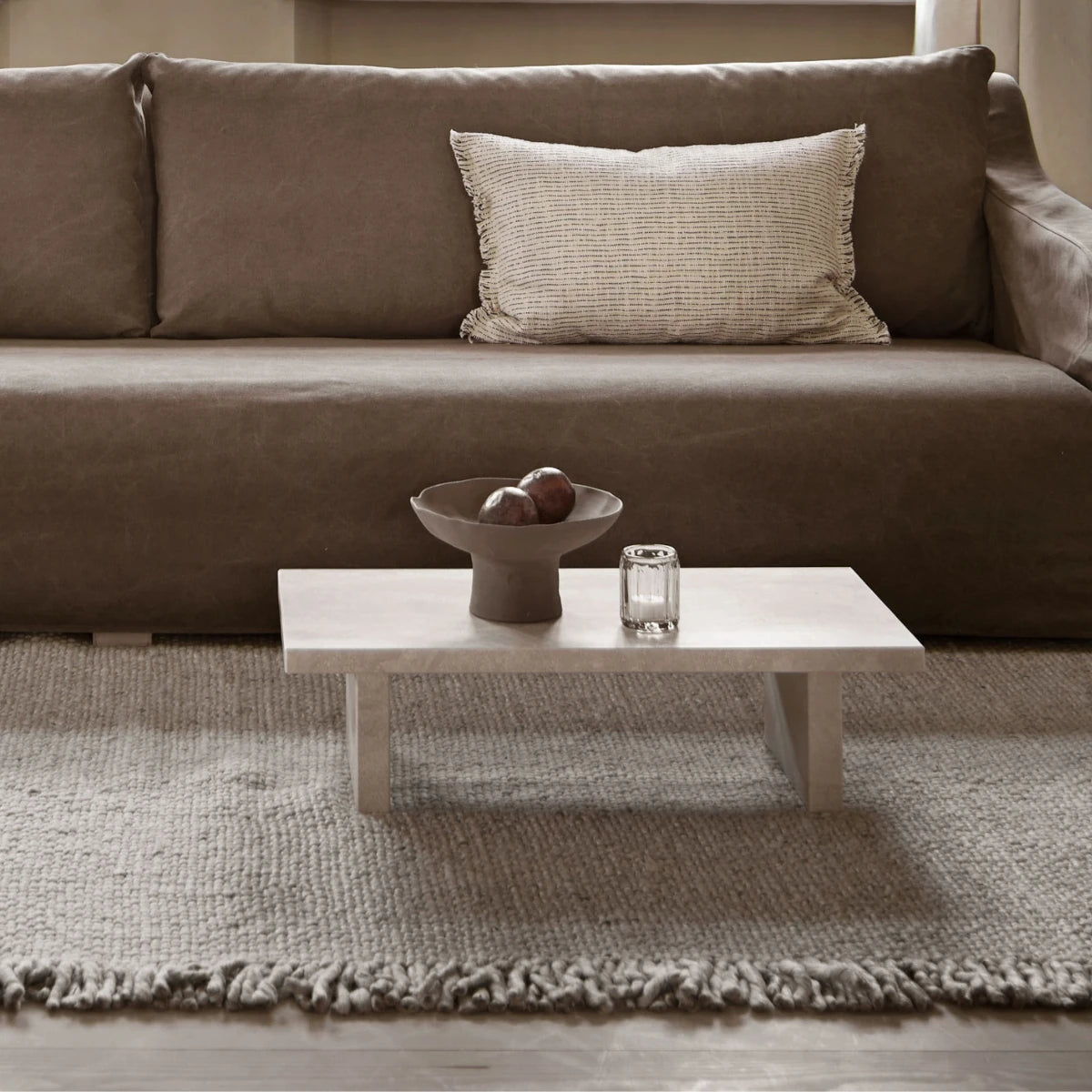 Tine K Home - Kissenbezug Coto40 ecru/mocca