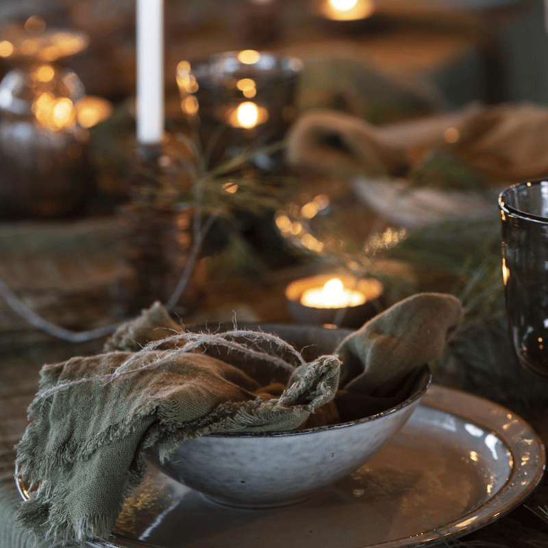 Tischdecke olive von Ib Laursen