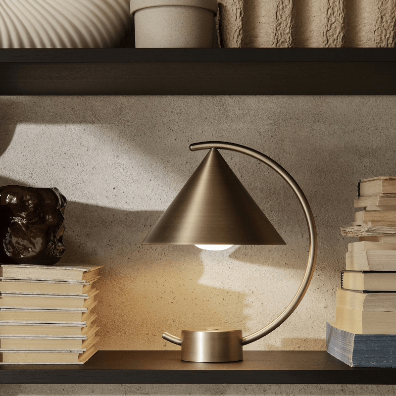 Tischlampe – Meridian gold von Ferm Living