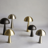 Tischlampe - Mush mini Nickel von Hübsch Interior