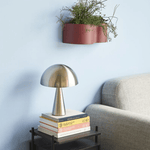 Tischlampe - Mush mini Nickel von Hübsch Interior