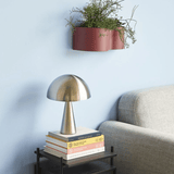 Tischlampe - Mush mini Nickel von Hübsch Interior
