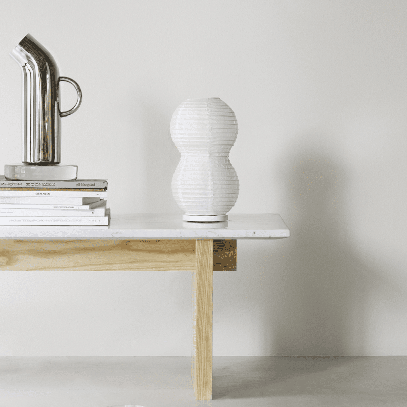 Tischlampe - Puff twist white von Normann Copenhagen
