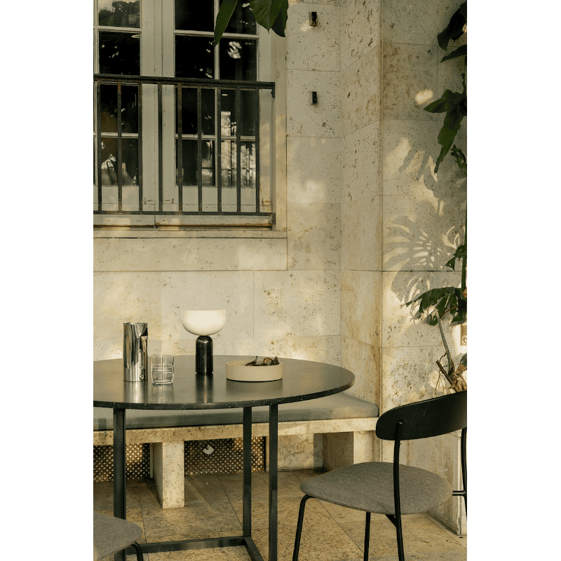 Tischleuchte - Kizu Marble Black S portable