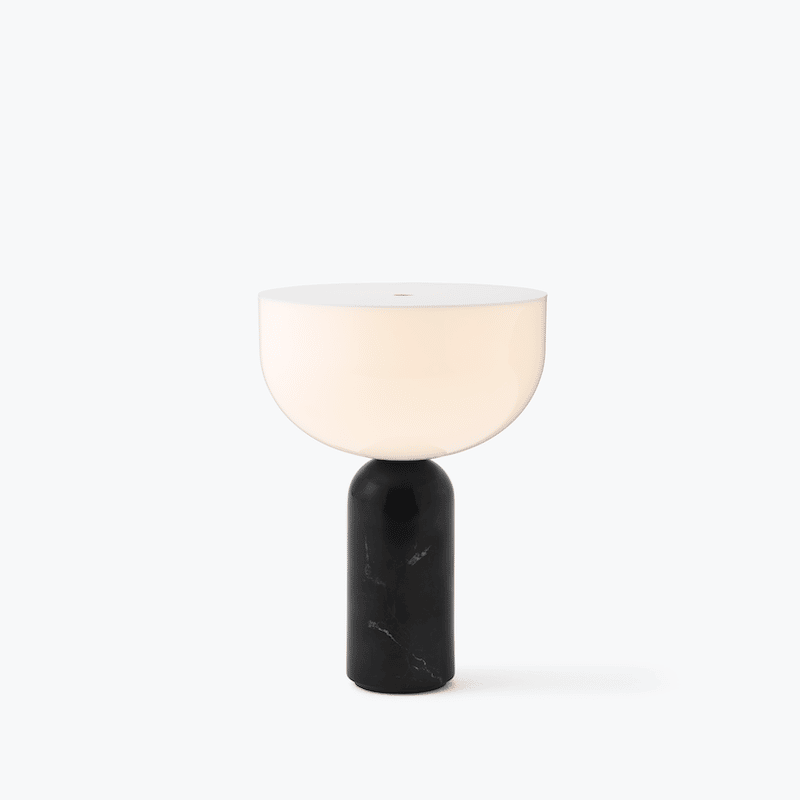 Tischleuchte - Kizu Marble Black S portable