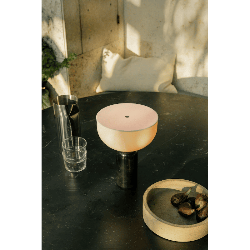 Tischleuchte - Kizu Marble Black S portable