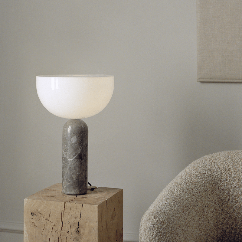Tischleuchte - Kizu Marble gris du Marais L von New Works