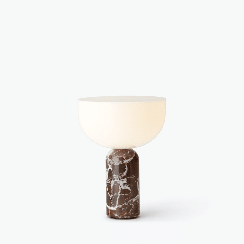 Tischleuchte - Kizu Marble Rosso Levanto S portable von New Works