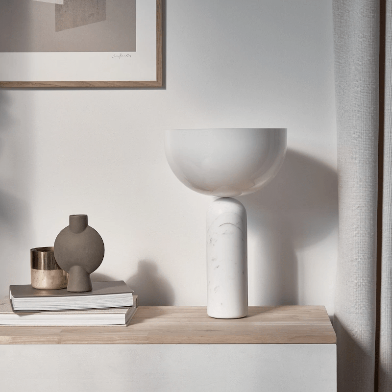 Tischleuchte - Kizu Marble White L von New Works