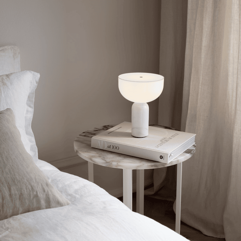 Tischleuchte - Kizu Marble White S portable