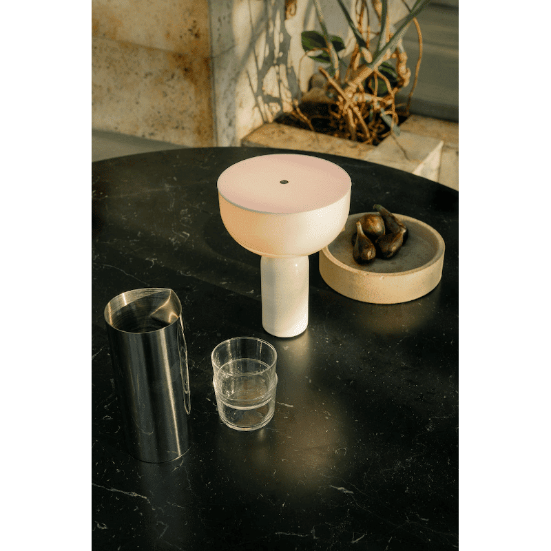 Tischleuchte - Kizu Marble White S portable