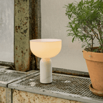 Tischleuchte - Kizu Marble White S portable